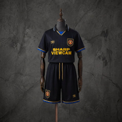 Retro Kids Kit Manchester United 93-94 Away Retro Kids Kit Jersey Size 16-28
