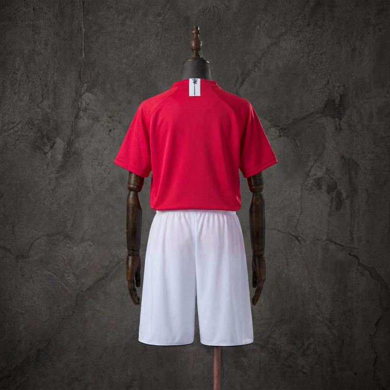 Retro Kids Kit Manchester United 07-08 Home (Champions League Version) Jersey Size 16-28