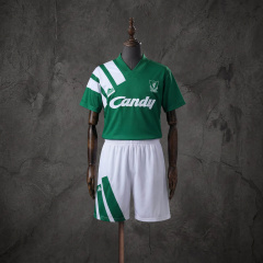 Retro Kids Kit Liverpool 91-92 Away Jersey Size 16-28