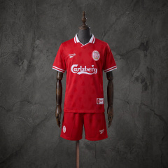 Retro Kids Kit Liverpool 96-97 Home Jersey Size 16-28