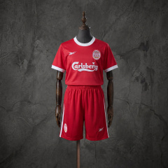 Retro Kids Kit Liverpool 1997-98 Home Jersey Size 16-28