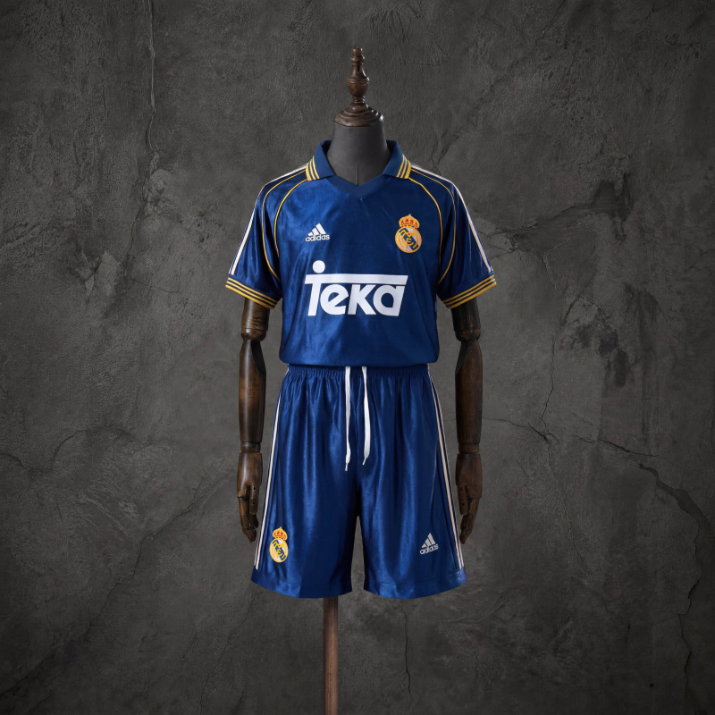 Retro Kids Kit Real Madrid 98-00 Third Away Jersey SIZE 16-28