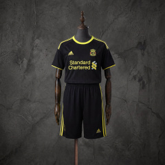 Retro Kids Kit Liverpool 10-11 Third Away Game Jersey Size 16-28