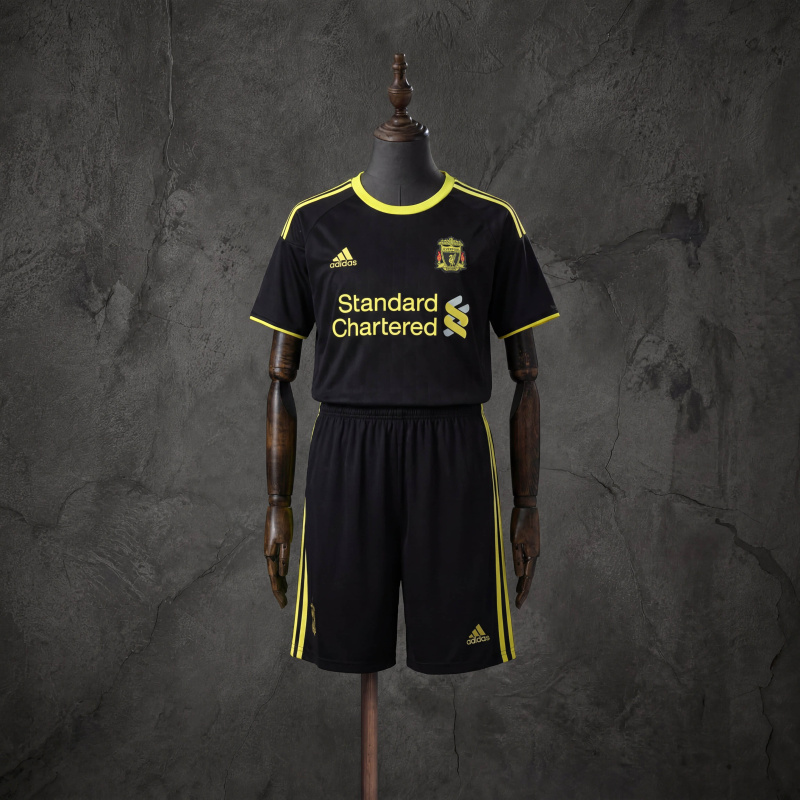 Retro Kids Kit Liverpool 10-11 Third Away Game Jersey Size 16-28