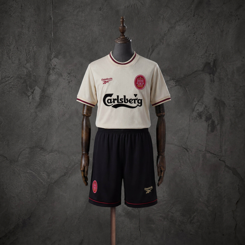Retro Kids Kit Liverpool 1996-97 Home Jersey Size 16-28
