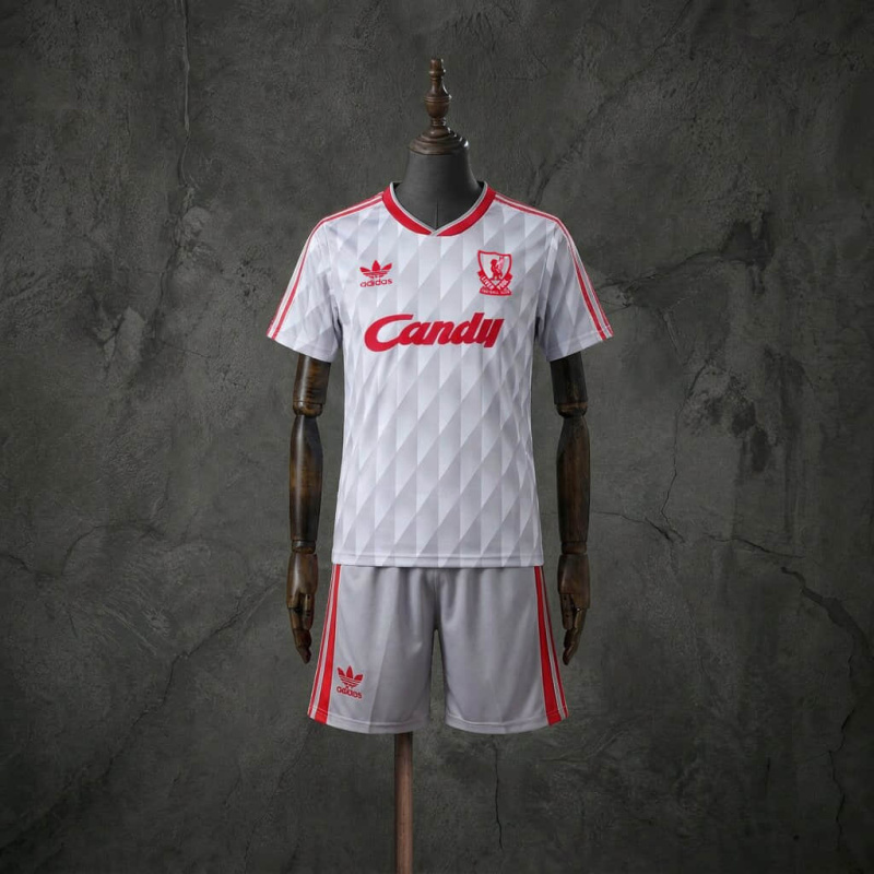 Retro Kids Kit Liverpool 1989-91 Away Jersey Size 16-28