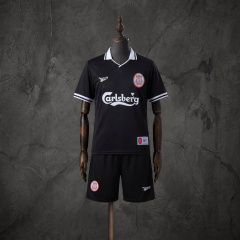 Retro Kids Kit Liverpool 96-97 Third Away Game Jersey Size 16-28