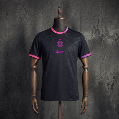 2-Star Champions PSG Paris Noir 2024-25 Premium Jersey, S-XXL