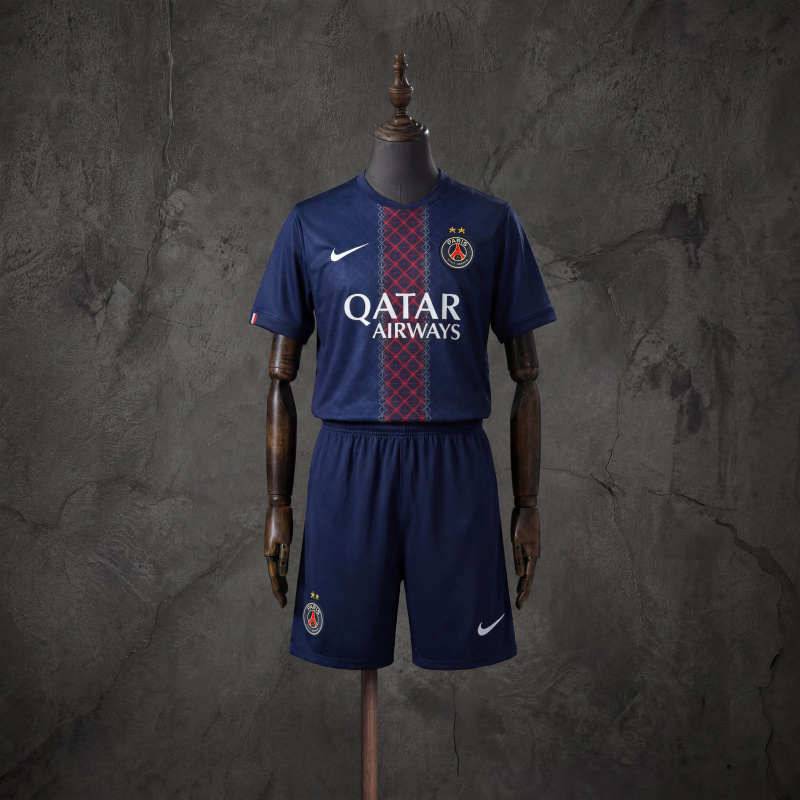 2-Star Champions PSG Home 2025-26 Jersey 16-28