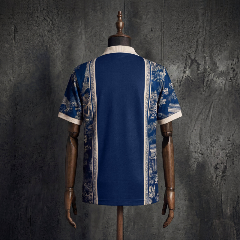 PSG x Nike x Dior Exclusive Parisian Heritage Concept Design by Aki Polo Shirt