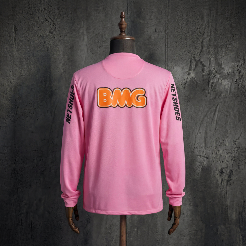 Santos FC 201213 Pink Retro Long Sleeve Football Jersey Neymar Jr