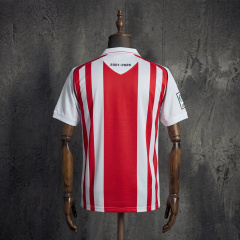 UD Almeria Retro Home Jersey Macron Red White Striped Football Shirt Size S-XXL