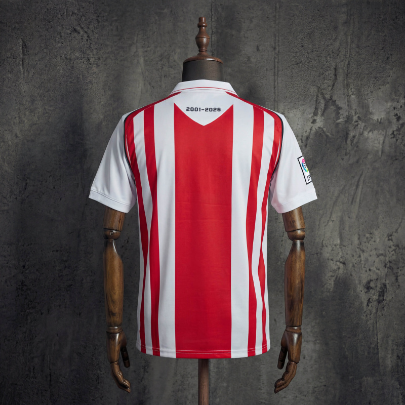 UD Almeria Retro Home Jersey Macron Red White Striped Football Shirt Size S-XXL