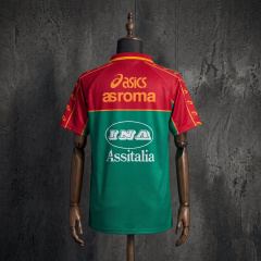 Roma 1990s Third Retro Jersey Classic Green Red Asics Soccer Kit Size S-XXL