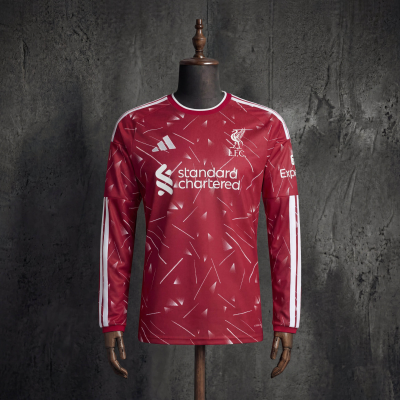 Liverpool Long Sleeve Home Jersey 2026/27 - Men's Red Football Shirt S-4XL