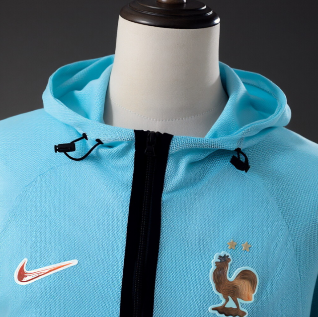France 2026 Men's Football Anthem Jacket - Light Blue S-XXL