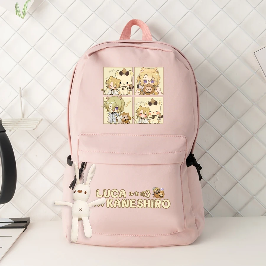 Anime Vtuber Luca Backpack Casual Women Men Backpack Teenage Girl Boys School Bag Bag Pack Travel Bags Mochilas