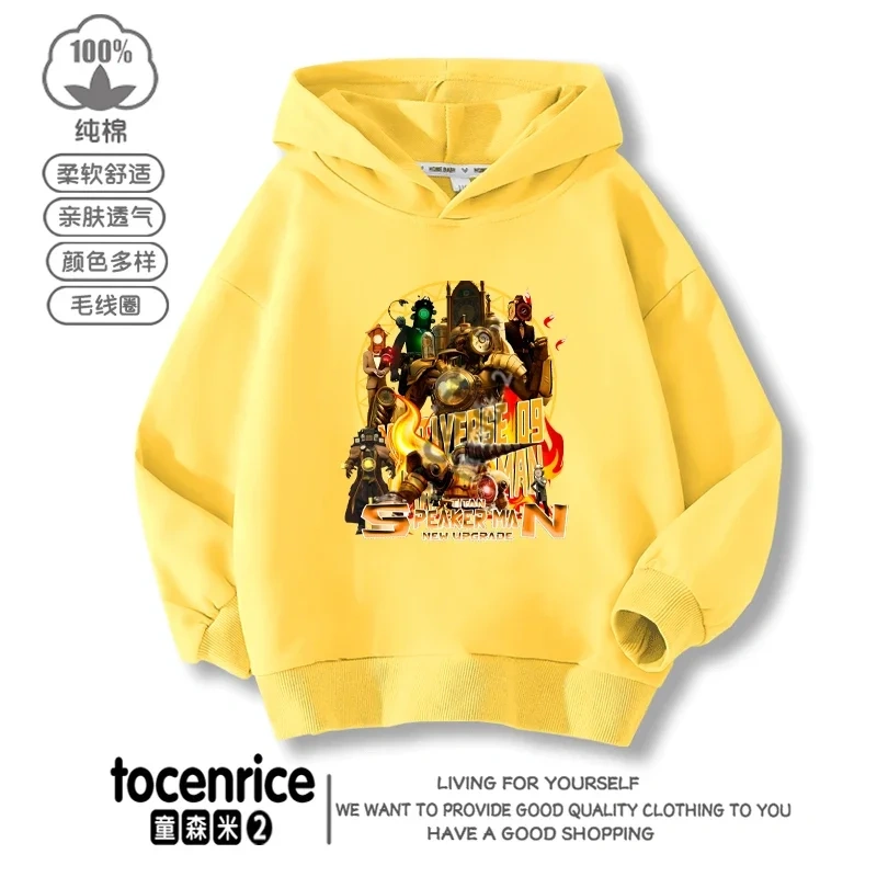New Game Skibidi Toilet Print Hoodies Funny Speakerman Sweatshirts Tops Long Sleeve Boys Girls Pullover Casual Children Clothing