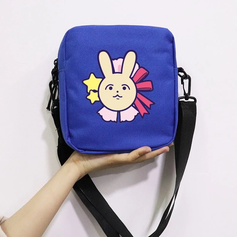 Anime Oshi No Ko Printing School Bag Peripheral Oblique Bag Small Square Bag One Shoulder Oblique Backpack for Boy and Girls