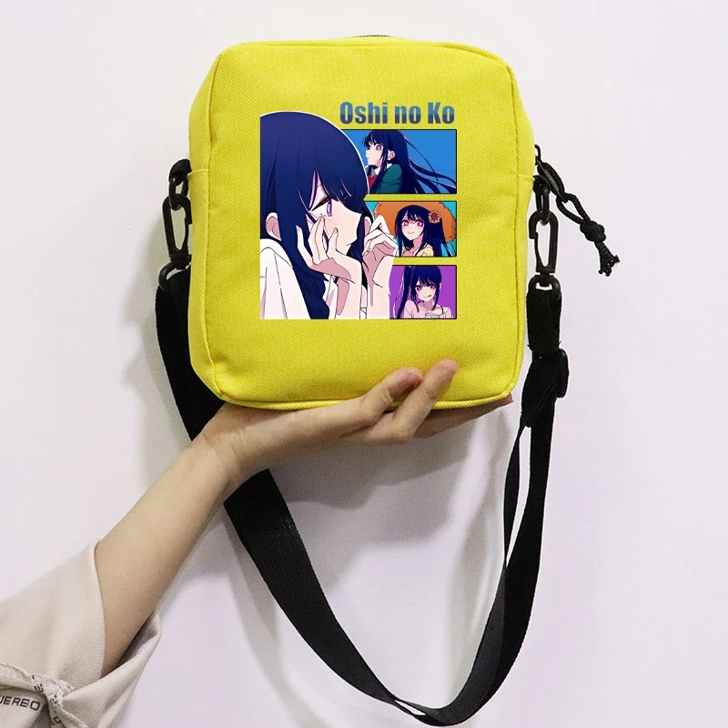 Anime Oshi No Ko Printing School Bag Peripheral Oblique Bag Small Square Bag One Shoulder Oblique Backpack for Boy and Girls