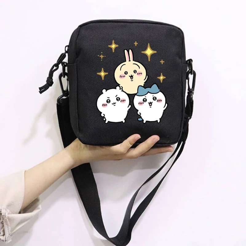 Cartoon Cute Chiikawa School Bag Peripheral Oblique Bag Small Square Bag One Shoulder Oblique Backpack for Boy and Girls