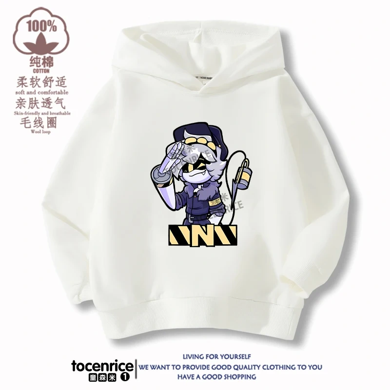 MURDER DRONES N Hoodie Boys Girls Sweatshirt Cartoon Hip Hop Long-sleeved Casual Chirldren Pullovers Children Sportwear