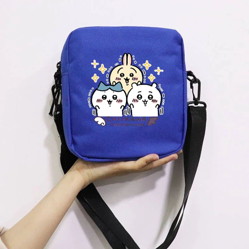 Cartoon Cute Chiikawa School Bag Peripheral Oblique Bag Small Square Bag One Shoulder Oblique Backpack for Boy and Girls
