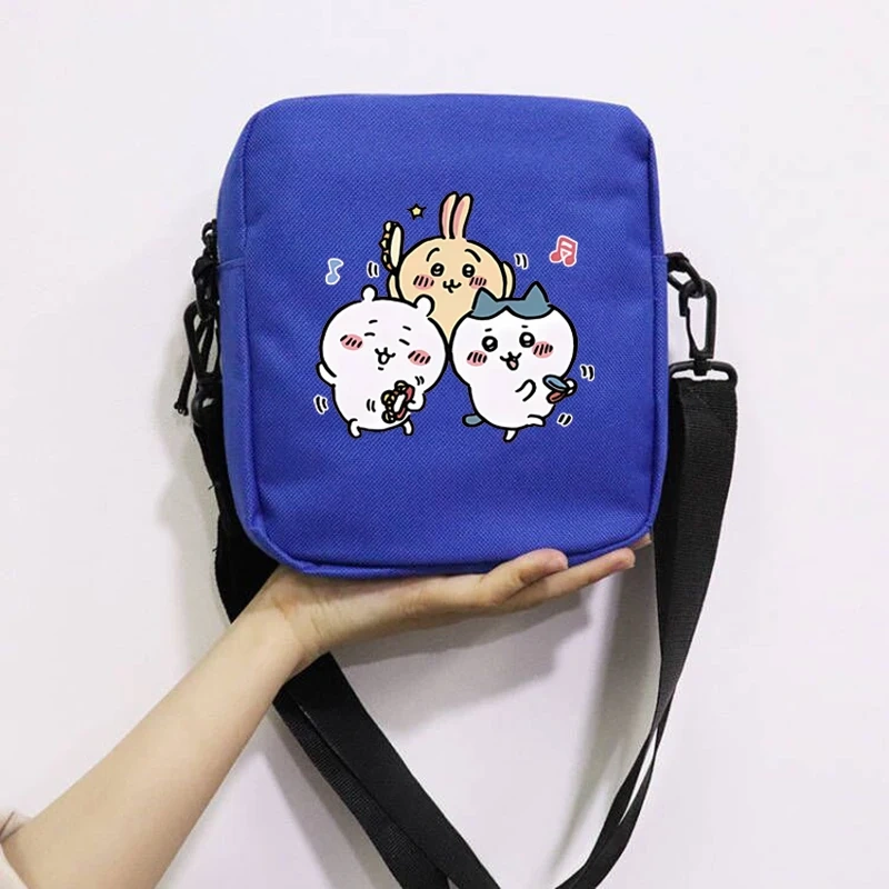 Cartoon Cute Chiikawa School Bag Peripheral Oblique Bag Small Square Bag One Shoulder Oblique Backpack for Boy and Girls