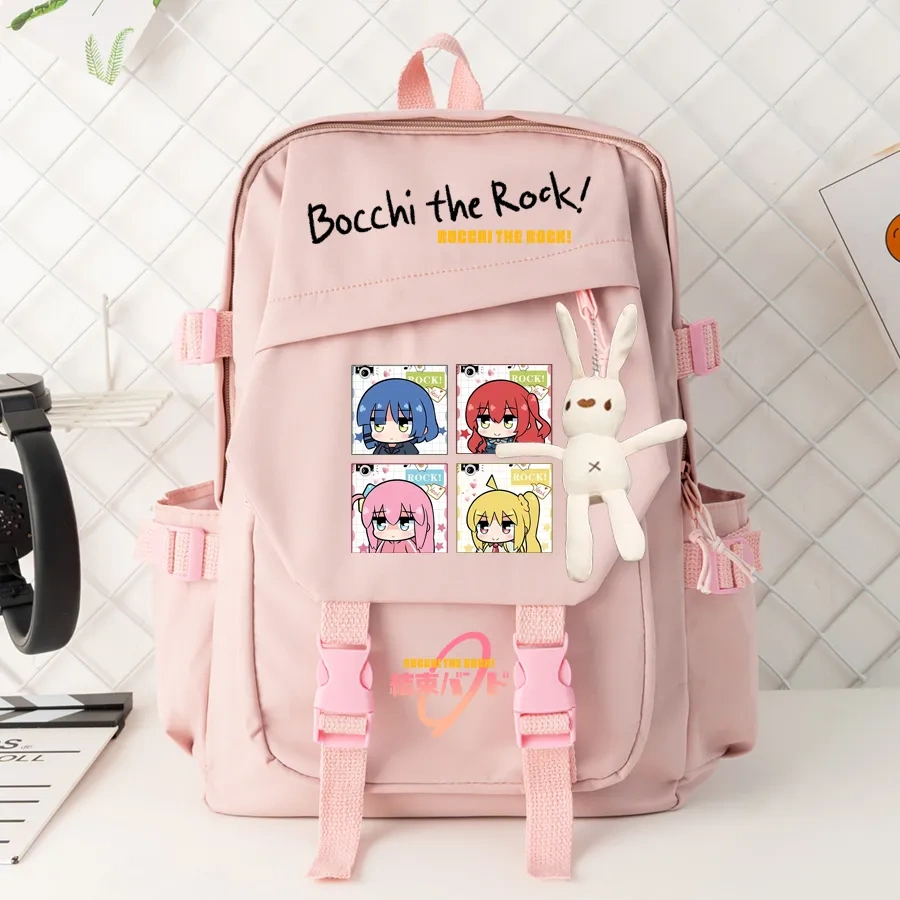Anime Bocchi The Rock Backpack Machila Student School Bag Cosplay Gotoh Hitori Shoulder Laptop Travel Backpacks For Kids Teens