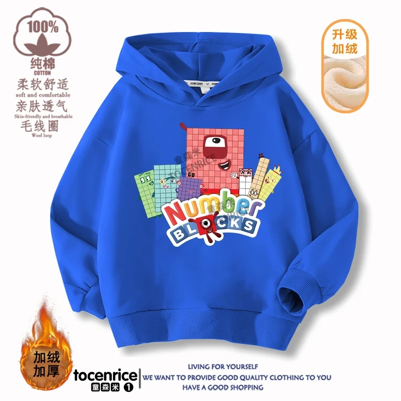 Children's Clothing Game Numberblocks Hoodies Kids Pullover Casual Kids Sweatshirt Boy Girl Autumn Long Sleeve Hoodie Streetwear