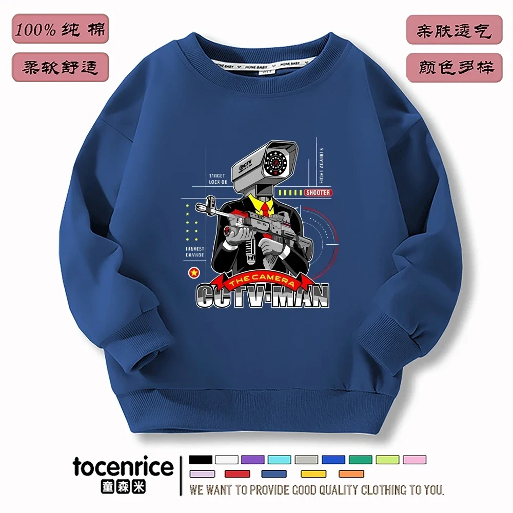 Game Skibidi Toilet Hoodies Print Sweatshirts Men Women Hooded Oversize Hoodie Fashion Kids Pullover long sleeves Sweatshirts