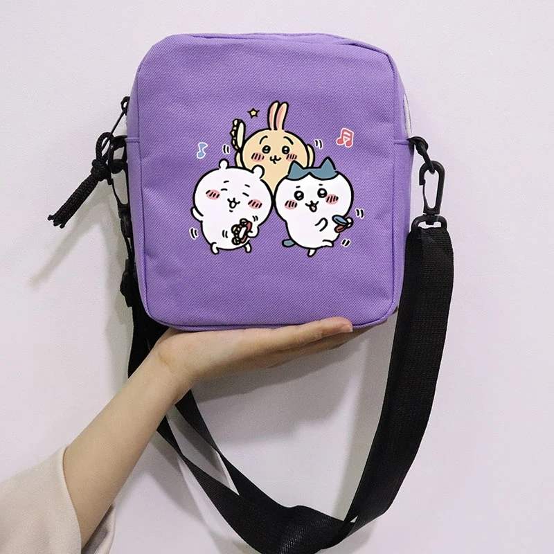 Cartoon Cute Chiikawa School Bag Peripheral Oblique Bag Small Square Bag One Shoulder Oblique Backpack for Boy and Girls