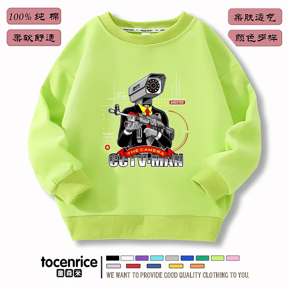 Game Skibidi Toilet Hoodies Print Sweatshirts Men Women Hooded Oversize Hoodie Fashion Kids Pullover long sleeves Sweatshirts