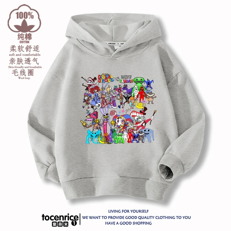 Game The Amazing Digital Circus Jax Pomni Kids Funny Hoodie Children's Clothing Jacket Kids Clothes Boys Girls Sweatshirt