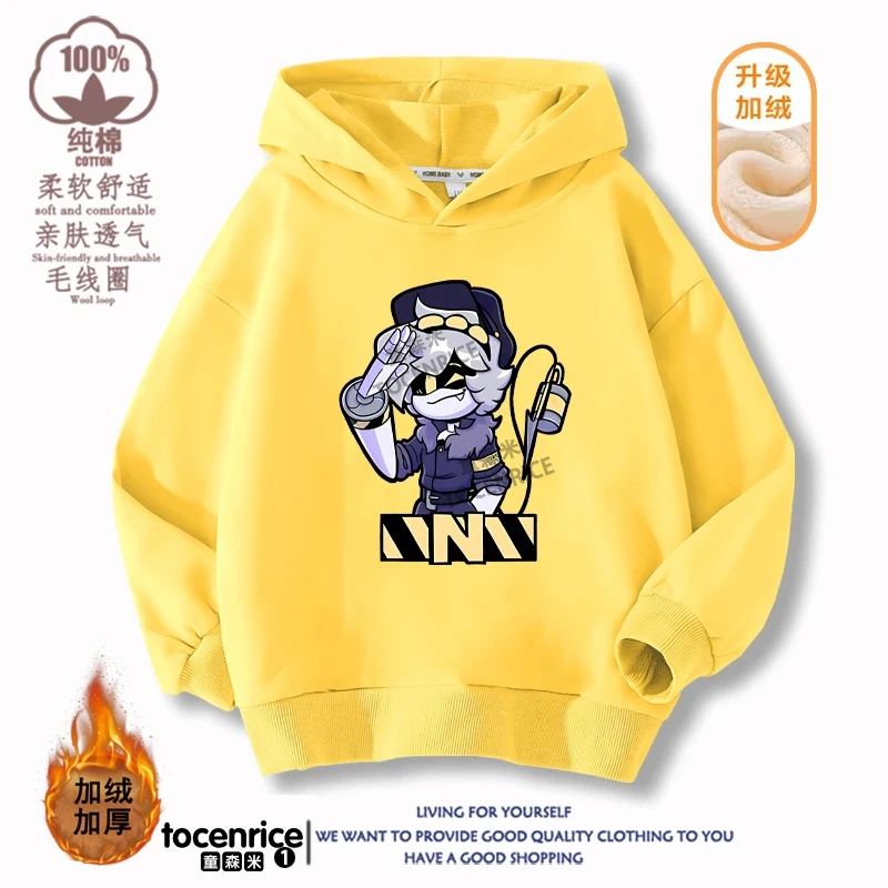 MURDER DRONES N Hoodie Boys Girls Sweatshirt Cartoon Hip Hop Long-sleeved Casual Chirldren Pullovers Children Sportwear