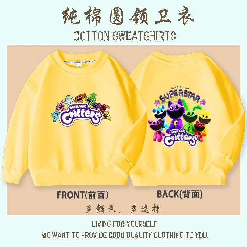 Playtime Chapter 3 The Smiling Critters Hoodie Unique Sweatshirt Clothes Boys Girls Hoody Harajuku Sweatshirts Cosplay Pullover