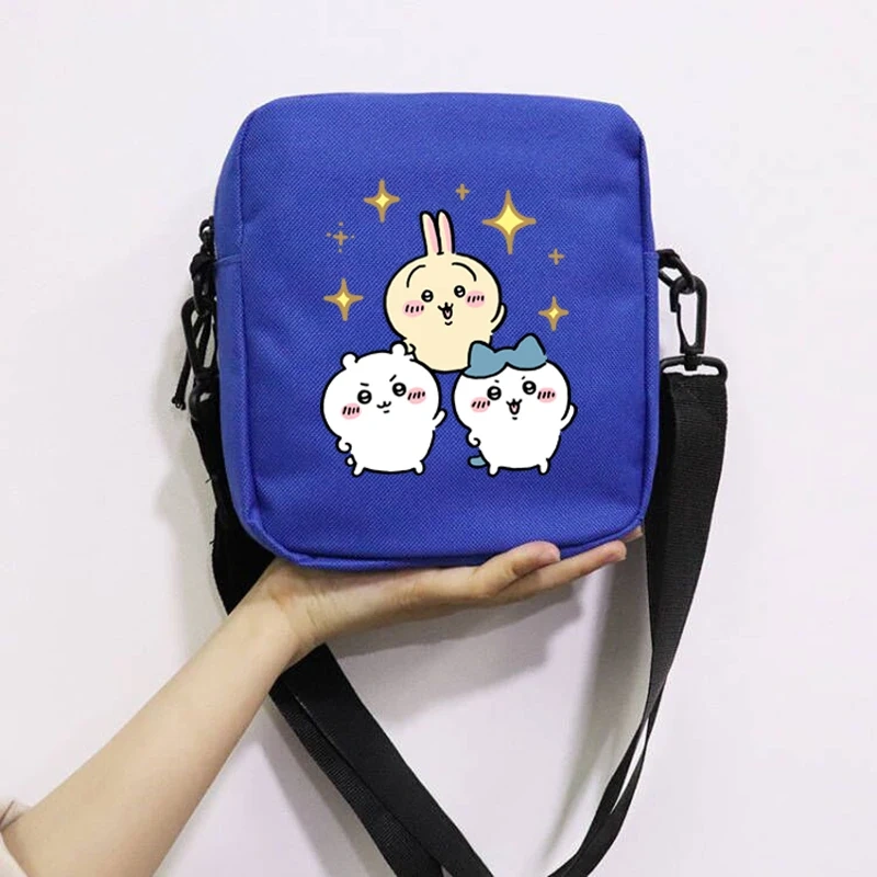 Cartoon Cute Chiikawa School Bag Peripheral Oblique Bag Small Square Bag One Shoulder Oblique Backpack for Boy and Girls