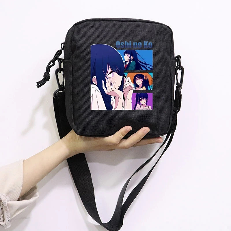Anime Oshi No Ko Printing School Bag Peripheral Oblique Bag Small Square Bag One Shoulder Oblique Backpack for Boy and Girls