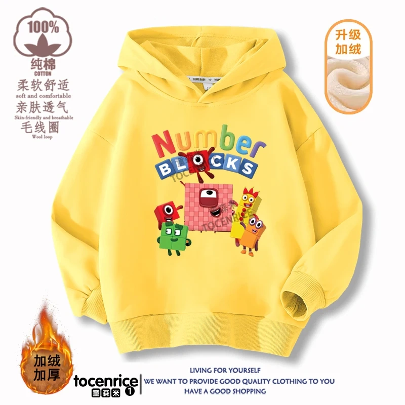 Children's Clothing Game Numberblocks Hoodies Kids Pullover Casual Kids Sweatshirt Boy Girl Autumn Long Sleeve Hoodie Streetwear