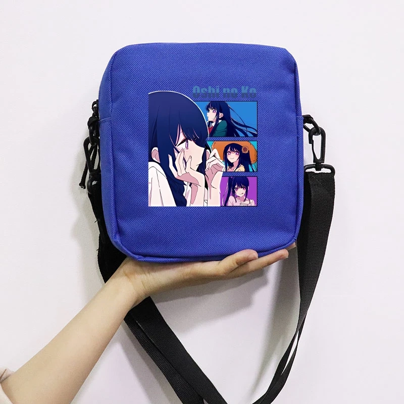 Anime Oshi No Ko Printing School Bag Peripheral Oblique Bag Small Square Bag One Shoulder Oblique Backpack for Boy and Girls