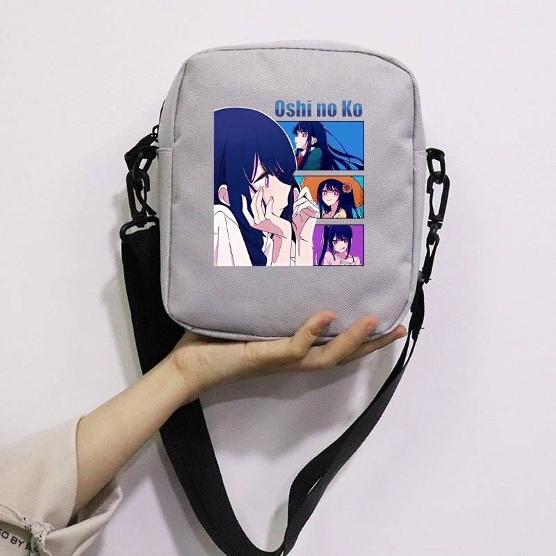 Anime Oshi No Ko Printing School Bag Peripheral Oblique Bag Small Square Bag One Shoulder Oblique Backpack for Boy and Girls