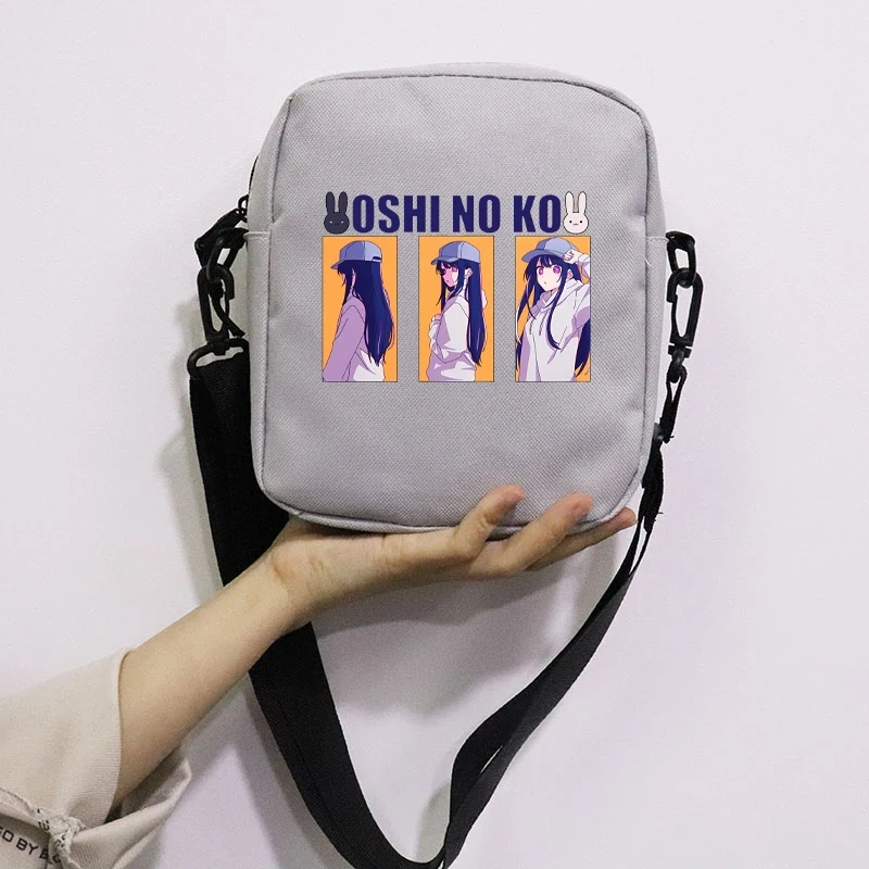 Anime Oshi No Ko Printing School Bag Peripheral Oblique Bag Small Square Bag One Shoulder Oblique Backpack for Boy and Girls