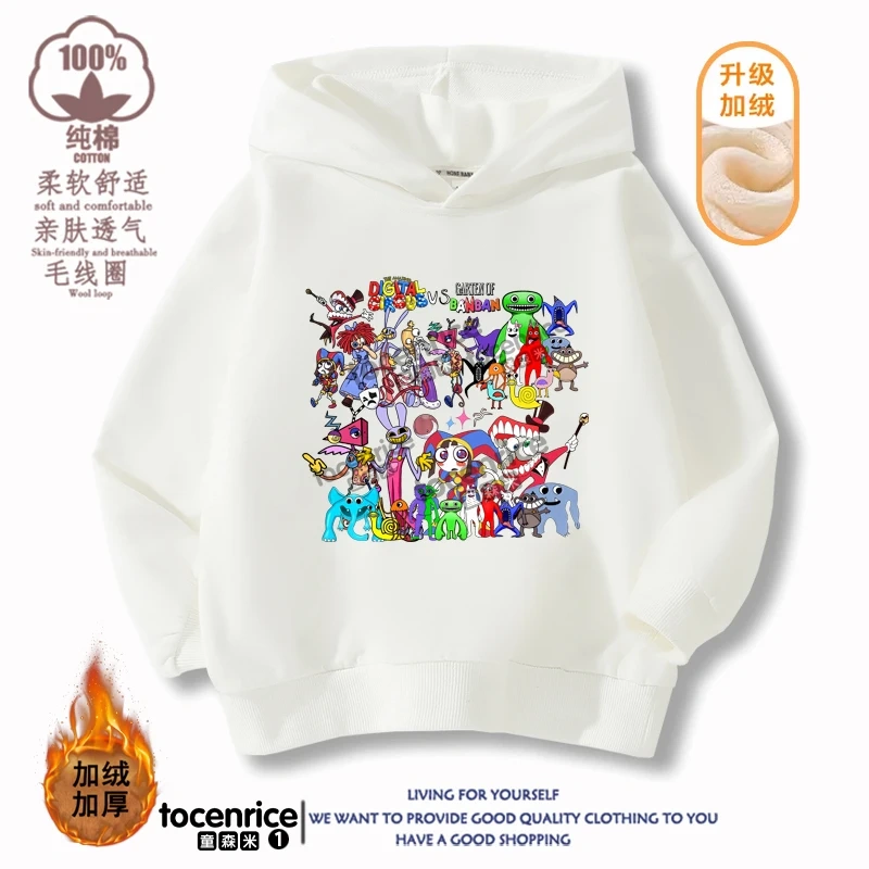 Game The Amazing Digital Circus Jax Pomni Kids Funny Hoodie Children's Clothing Jacket Kids Clothes Boys Girls Sweatshirt