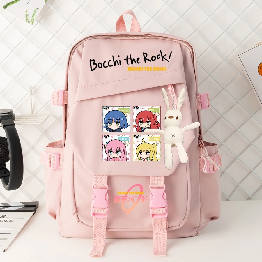 Anime Bocchi The Rock Backpack Machila Student School Bag Cosplay Gotoh Hitori Shoulder Laptop Travel Backpacks For Kids Teens