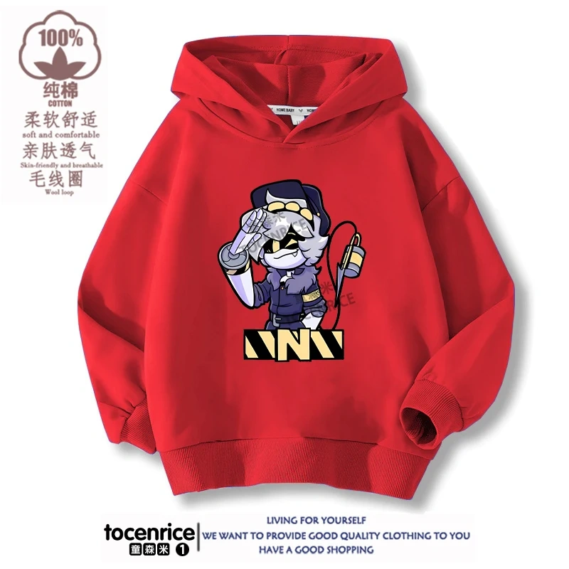 MURDER DRONES N Hoodie Boys Girls Sweatshirt Cartoon Hip Hop Long-sleeved Casual Chirldren Pullovers Children Sportwear