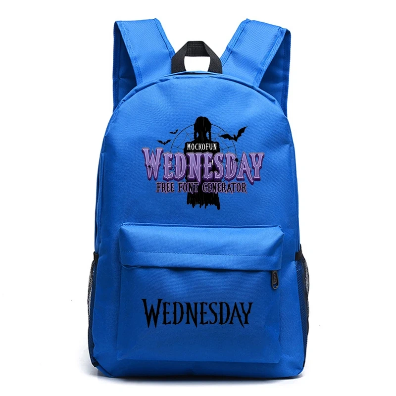 Wednesday Addams Backpack Nevermore Academy Primary Middle School Students Boys Girls Schoolbag Oxford Laptop Backpack