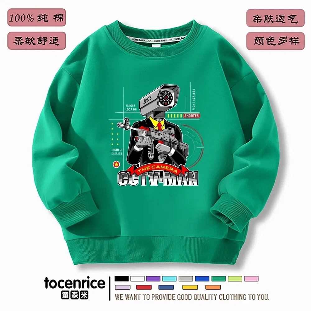 Game Skibidi Toilet Hoodies Print Sweatshirts Men Women Hooded Oversize Hoodie Fashion Kids Pullover long sleeves Sweatshirts