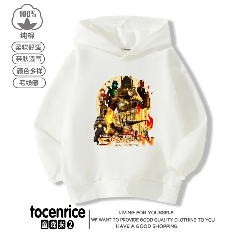 New Game Skibidi Toilet Print Hoodies Funny Speakerman Sweatshirts Tops Long Sleeve Boys Girls Pullover Casual Children Clothing