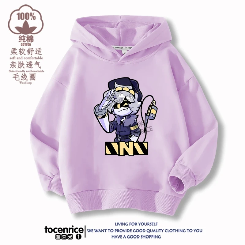 MURDER DRONES N Hoodie Boys Girls Sweatshirt Cartoon Hip Hop Long-sleeved Casual Chirldren Pullovers Children Sportwear