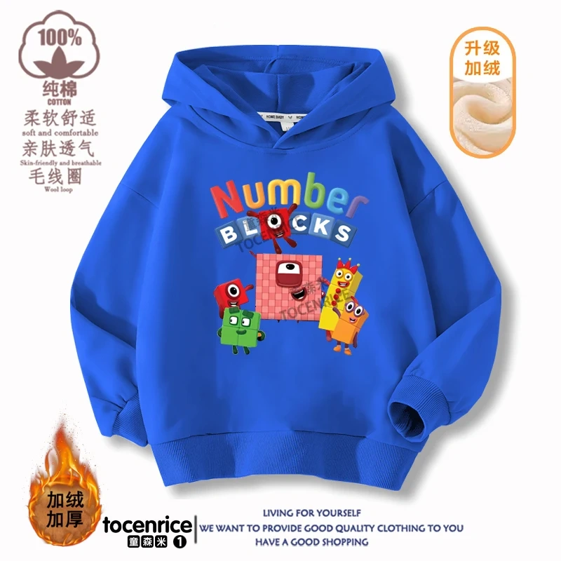 Children's Clothing Game Numberblocks Hoodies Kids Pullover Casual Kids Sweatshirt Boy Girl Autumn Long Sleeve Hoodie Streetwear